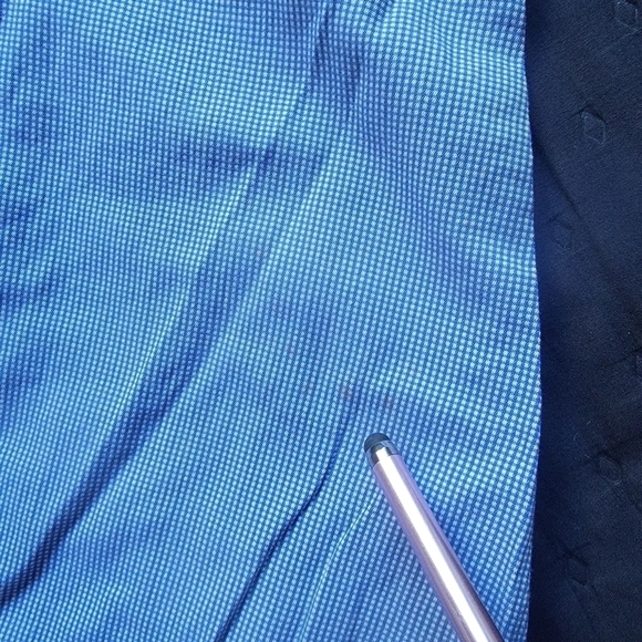 Peter Millar checkerboard   long sleeve button up size larg - Picture 6 of 7